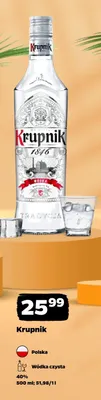 Wódka czysta Krupnik promocja w Netto