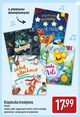 Książeczka kreatywna z efektami dźwiękowymi promocja w Aldi