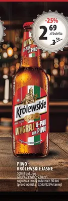 Piwo Królewskie promocja w Arhelan