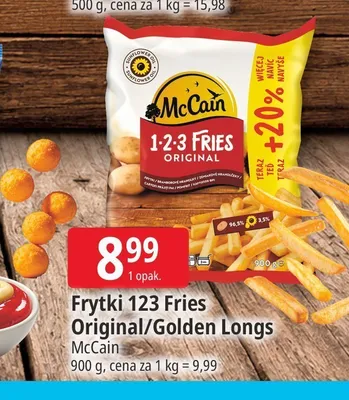 Frytki 123 Fries Golden Longs McCain promocja w Leclerc