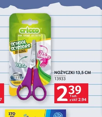 Nożyczki Cricco 13,5 cm promocja w Selgros