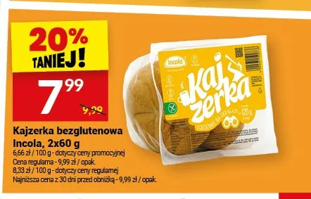 Kajzerka bezglutenowa Incola promocja w Twój Market