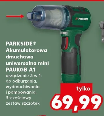Akumulatorowa dmuchawa uniwersalna mini Parkside PAUKGB A1 promocja w Kaufland