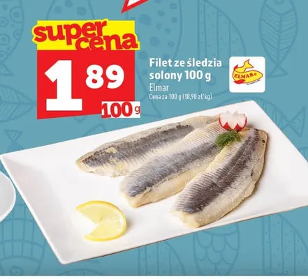 Filet ze śledzia solony Elmar promocja w TOPAZ