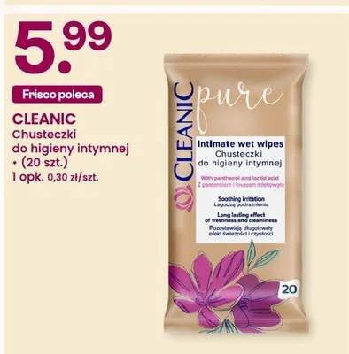 Chusteczki do higieny intymnej Lactacyd fresh promocja w Frisco