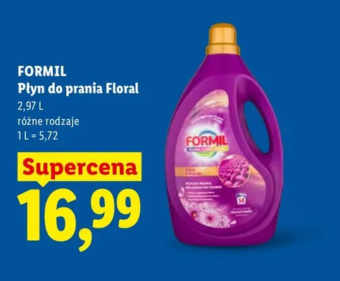 Płyn do prania Floral Formil promocja w Lidl