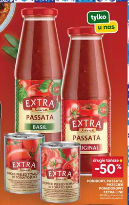 Passata pomidorowa klasyczna Extra Line promocja w Stokrotka