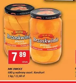 Brzoskwinie w puszce MK promocja w Chorten