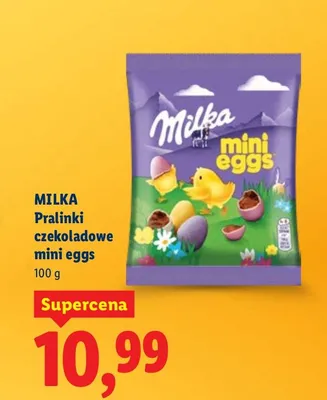 Pralinki czekoladowe mini eggs promocja w Lidl