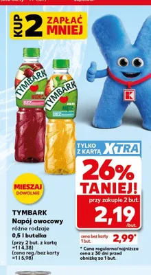 Napój owocowy Tymbark promocja w Kaufland