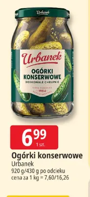 Ogórki konserwowe Urbanek promocja w Leclerc