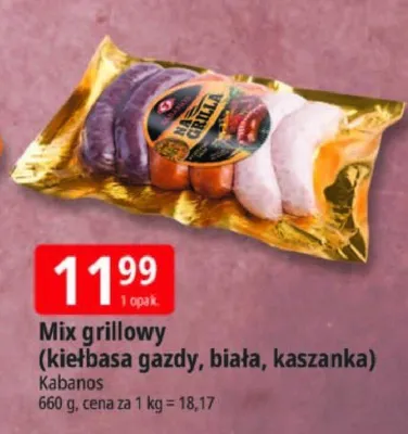 Mix grillowy Kabanos promocja w Leclerc