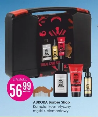 Komplet kosmetyczny męski Aurora Barber Shop 4-elementowy promocja w Drogerie Jasmin