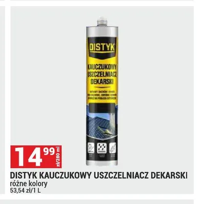Uszczelniacz dekarski kauczukowy Distyk promocja w Merkury Market