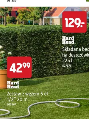 Zestaw z wężem Hard Head 5 el. 1/2" 20 m promocja w Jula
