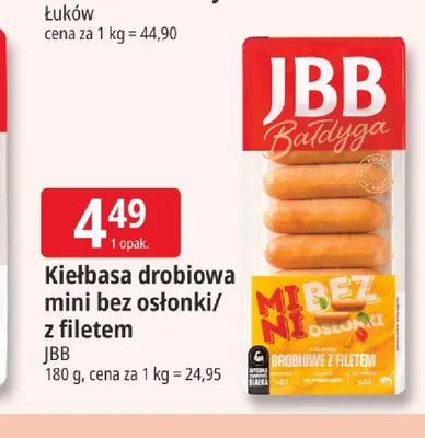 Kiełbasa drobiowa mini bez osłonki z filetem promocja w Leclerc