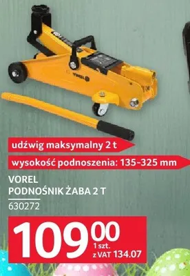 Podnośnik zaba Vorel 2t promocja w Selgros