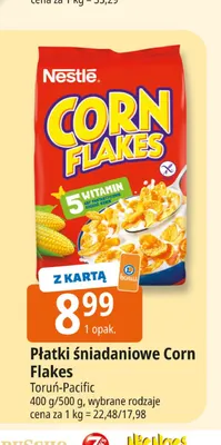Płatki śniadaniowe Corn Flakes Nestlé promocja w Leclerc