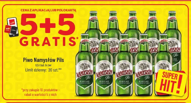 Piwo Namysłów Pils promocja w POLOmarket