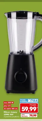 Mikser stojący SSMK 500 moc 500W poj. 1,5l dł. kabla 100cm 2 poziomy prędkości promocja w Kaufland