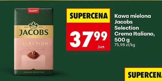 Kawa mielona Selection Crema Italiano promocja w Biedronka
