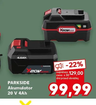 Akumulator 20V 4Ah Parkside promocja w Kaufland