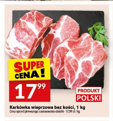Karkówka wieprzowa bez kości promocja w Twój Market