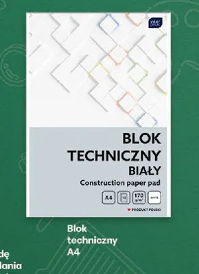 Blok techniczny biały A4 Inter Druk promocja w Delikatesy Centrum
