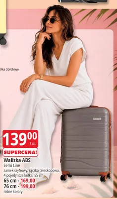 Walizka ABS Semi Line 55 cm promocja w Leclerc