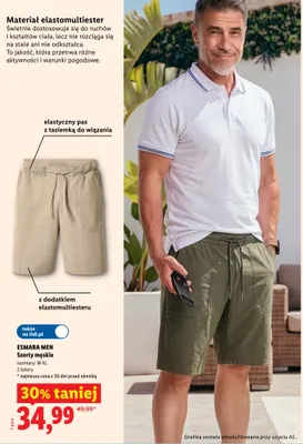 Szorty męskie Esmara Men promocja w Lidl