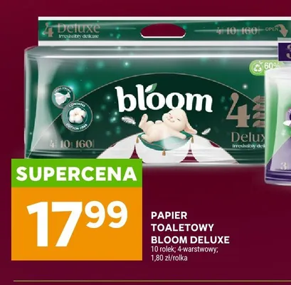Papier toaletowy Bloom Deluxe 4-warstwowy 10-pak promocja w Stokrotka