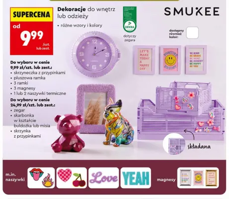 1 naszywka termiczna Smukee promocja w Biedronka