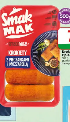 Krokiety z pieczarkami i mozzarellą Smak Mak promocja w Dino