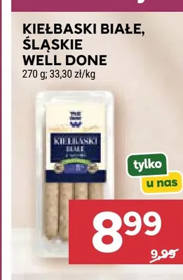 Kiełbaski białe Well Done promocja w Stokrotka