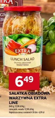 Sałatka obiadowa warzywna Extra Line promocja w Stokrotka