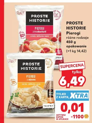 Pierogi z mięsem Proste Historie promocja w Kaufland