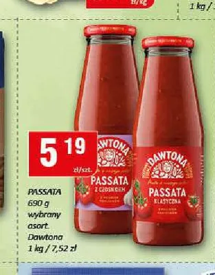 Passata pomidorowa klasyczna Dawtona promocja w Chorten