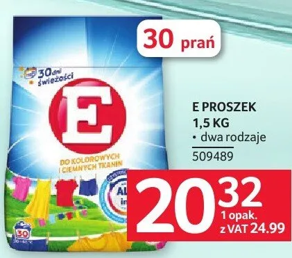 Proszek do prania E 1.5 KG promocja w Selgros