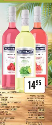 Wino Monte Santi Frizzante Raspberry promocja w Dino