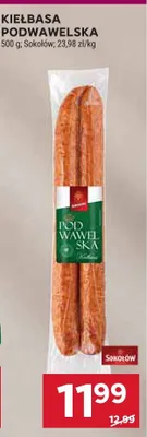Kiełbasa podwawelska promocja w Stokrotka