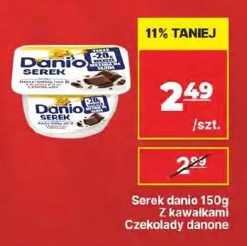 Serek z kawałkami czekolady Danio promocja w API Market