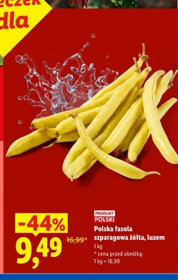 Polska fasola szparagowa żółta luzem Ryneczek Lidla promocja w Lidl