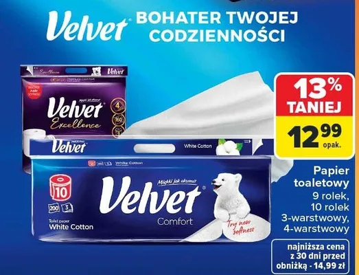 Papier toaletowy Excellence 4-warstwowy promocja w Carrefour Market