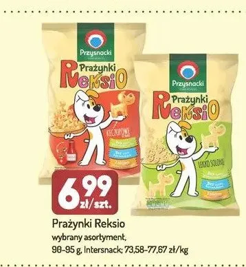 Prażynki Reksio lekko solone promocja w Avita