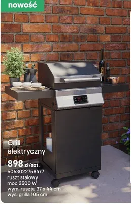 Grill elektryczny promocja w Castorama