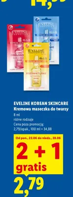 Kremowa maseczka do twarzy Eveline Korean Skincare promocja w Lidl