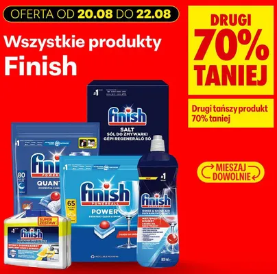 Tabletki do zmywarki Finish Quantum All in 1 promocja w Biedronka