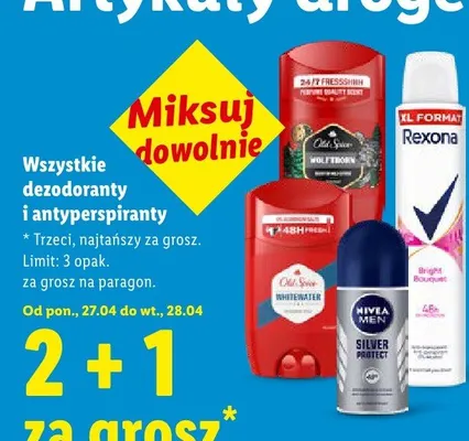 Dezodoranty i antyperspiranty promocja w Lidl