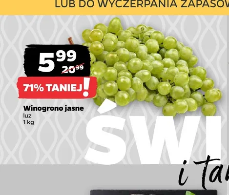 Winogrona jasne promocja w Netto