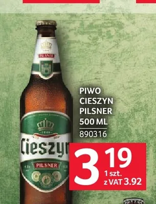 Piwo Cieszyn Pilsner promocja w Selgros